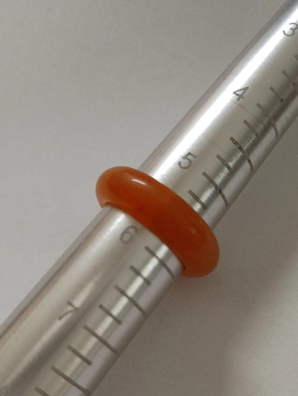 Orange Jade Band Ring Sz 5.5-5.75